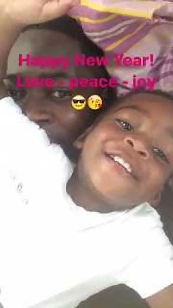 Tee Billz and His Son Baby Jamil in Adorable New Year Photos